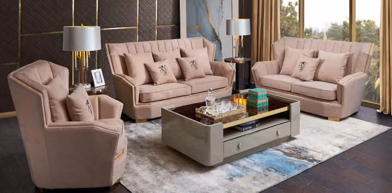 Polster Couchen Couch Modern Luxus Sofagarnitur 3+2+1 Sitzer Set Design Sofa