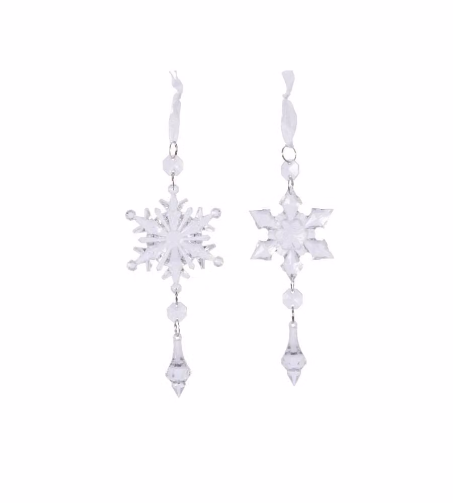 Fiocco di neve decorativo misure assortite