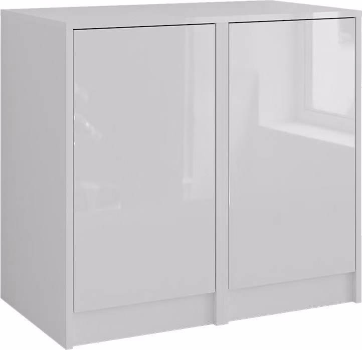 Credenza Vicco Sherry Bianco/bianco lucido 80.2 x 76 cm 2 parti, Model 57722