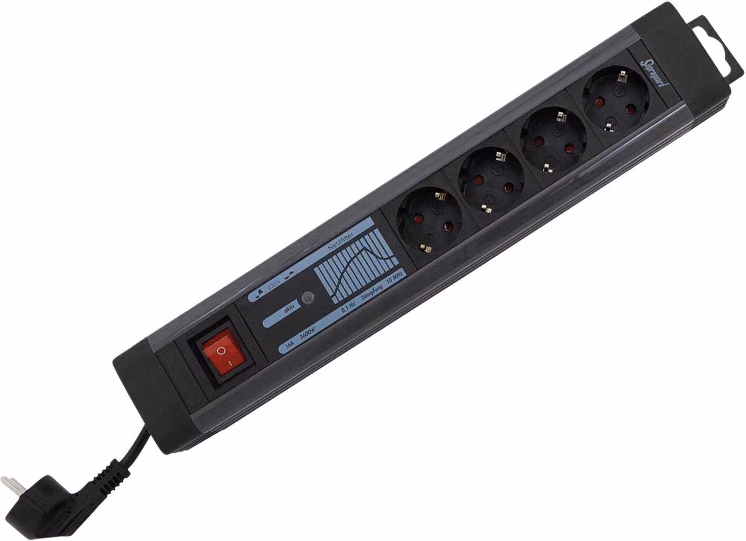 REV 0015462513 REV Steckdosenleiste 4-fach KS ÜSS+NF SupraGuard Schalter 2,5m