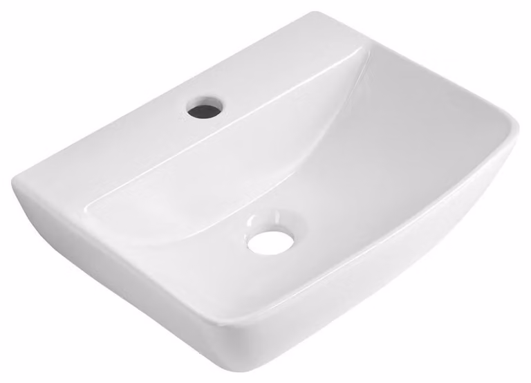 Lavabo in Vetroceramica STOLZ 41x30 cm, bianco