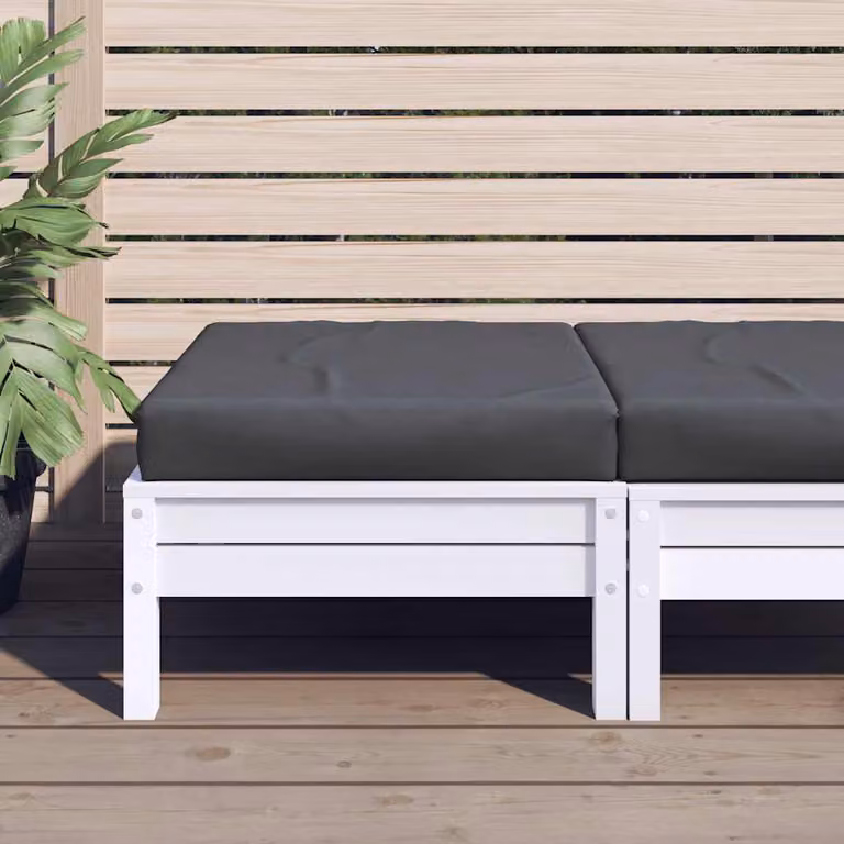 vidaXL Cuscino per Pallet Quadrato Antracite in Poliestere con Schiuma Idrorepellente e Traspirante L/P/H: 60 x 60 x 9,5 cm