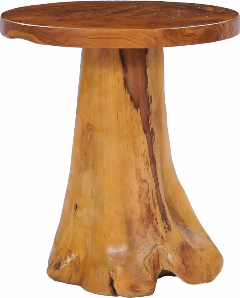 Tavolino The Living Store 40×40 cm in legno massiccio teak