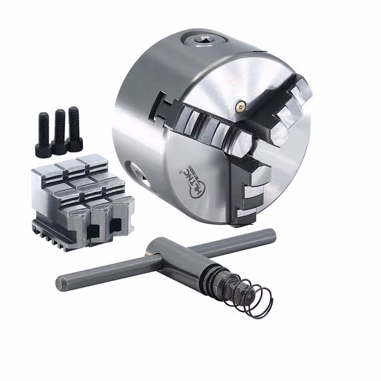 Mandrino autoserrante a tre ganasce, coppia massima di 160 Nm, capacità di serraggio da 3 a 55 mm, modello K11-160