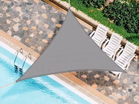 Ombrellone per giardino, terrazza e campeggio, impermeabile, con protezione UV, 2x2x2 m, grigio