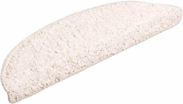 Tappetini per scale 30 pz | Gradini per Scale 56x17x3 cm Bianco Semicircolari
