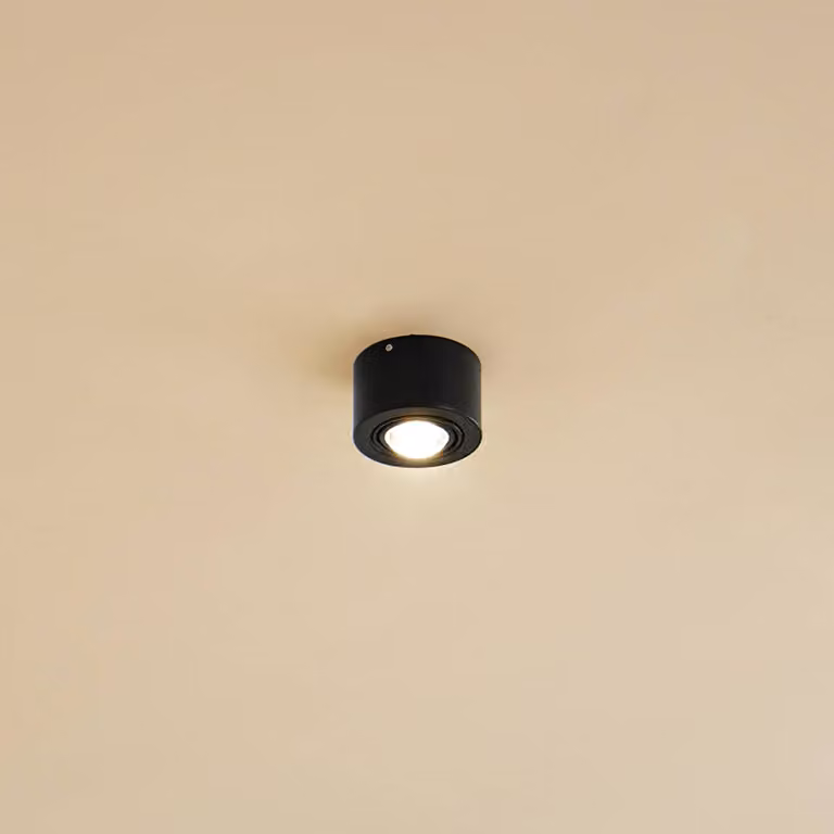 Plafoniera soffitto Jyla Lindby, dimmerabile, Nero, Soggiorno / Sala da pranzo, Metallo, Moderno, Plafoniera