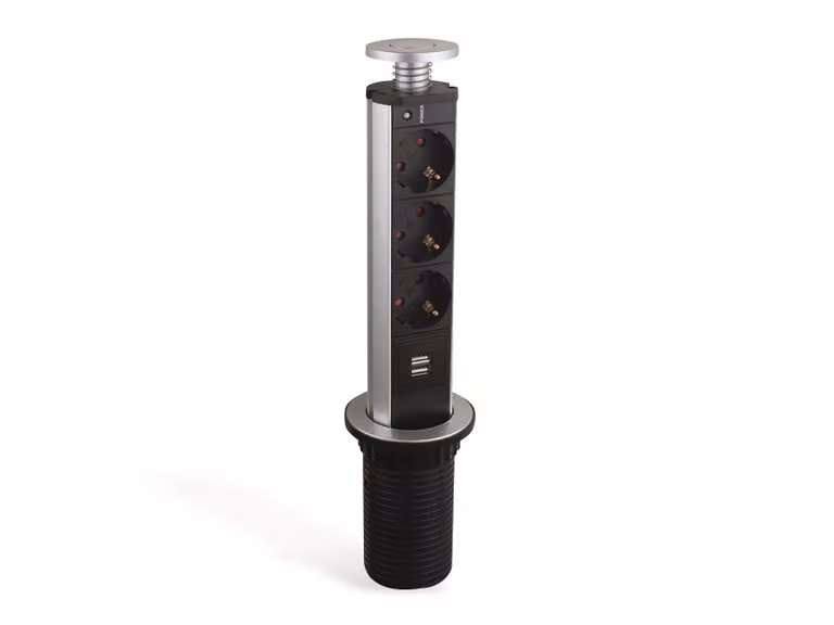 Presa multipla LEDmaxx TSD001, 3 prese, 2 porte USB