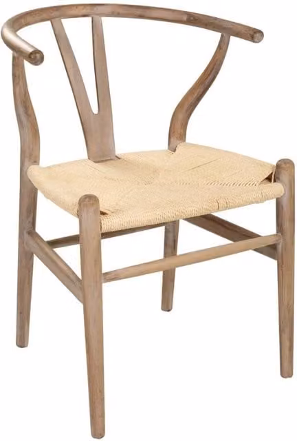 Poltrona in legno marrone 50x41x44/77h