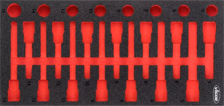 Scatola di assortimento di inserti in schiuma VIGOR