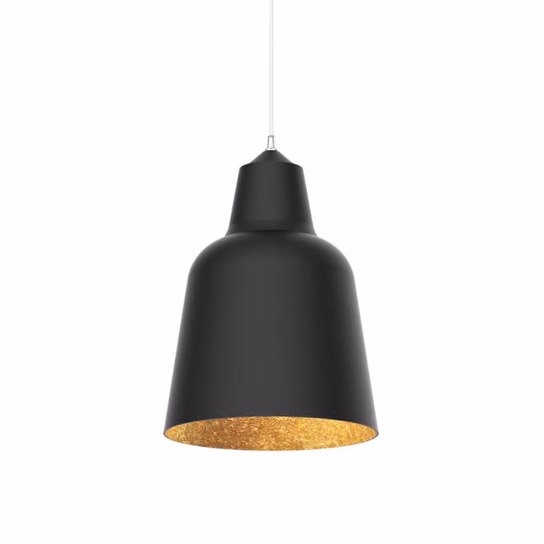 Lampada A Sospensione Dong Nera A Foglia