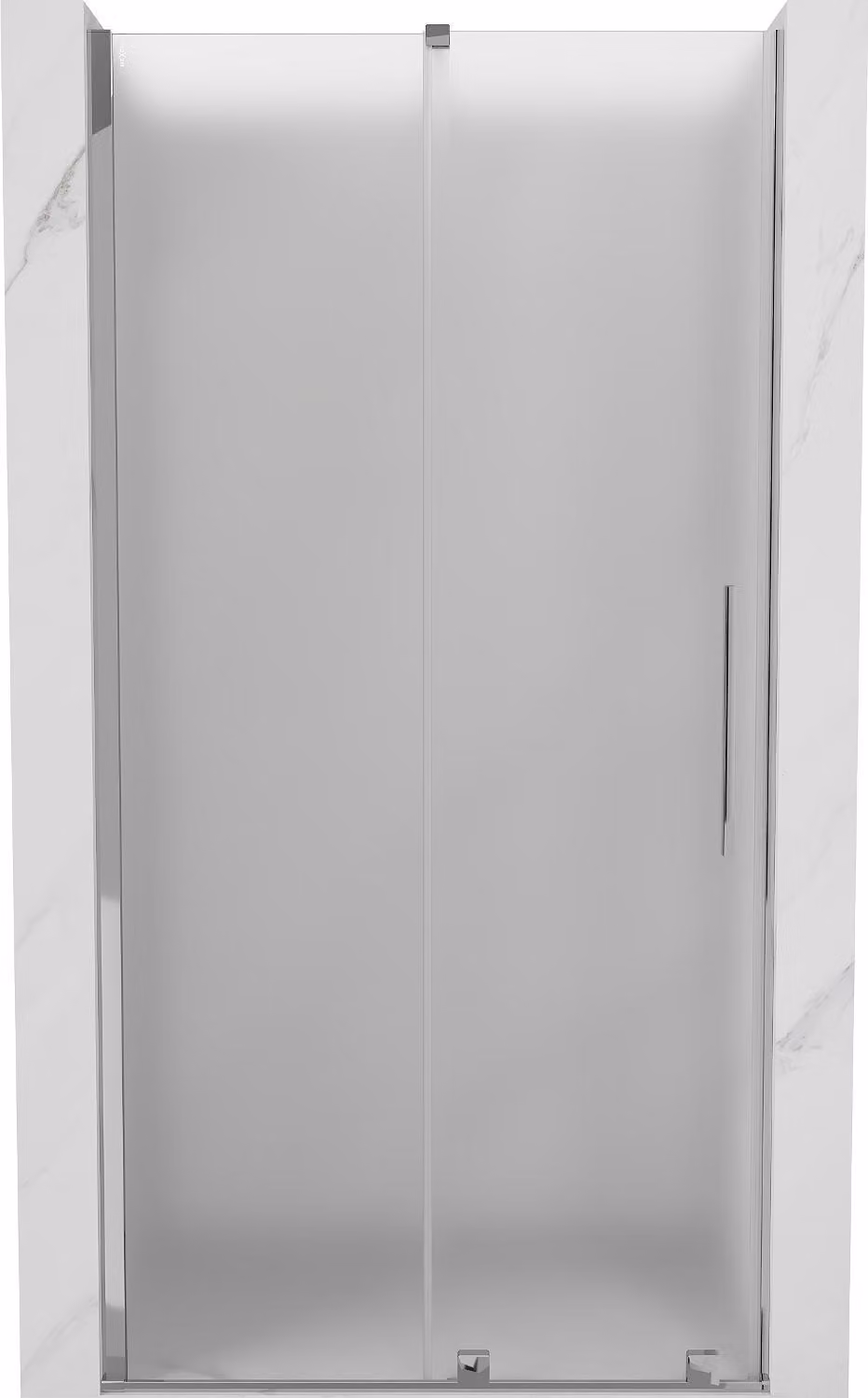 Mexen Velar porta doccia scorrevole 100 cm, smerigliata, cromo - 871-100-000-31-01