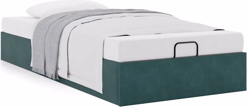 Struttura Letto Pouf Senza Materasso 90x200 cm Velluto