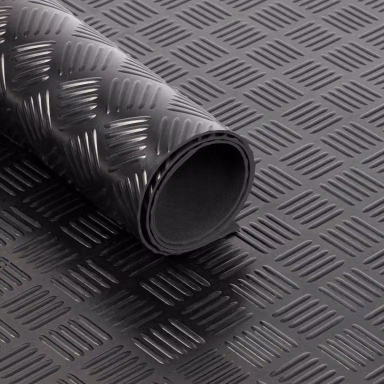 Pavimento in PVC a scacchiera larghezza: 100 cm, lunghezza: 400 cm