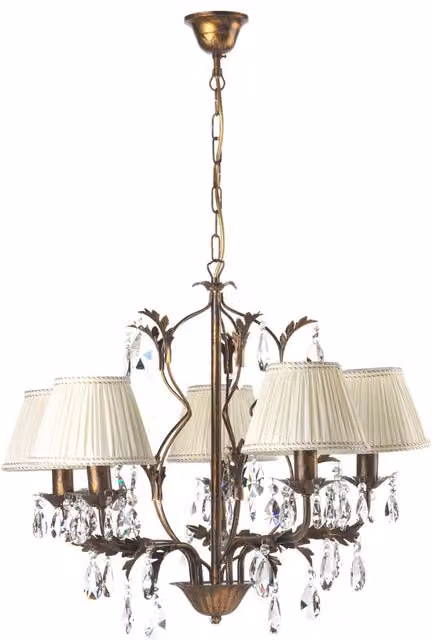 Lampadario 5 luci Karen bronzo