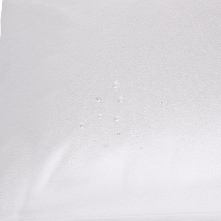 Coppia di federe proteggi cuscino impermeabili DaunenStep Care Protect Vivawhite in jersey di cotone con membrana PU, traspiranti e anallergici, colore bianco