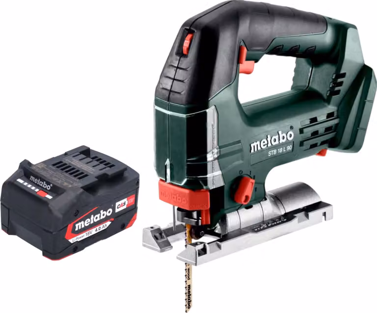 Sega alternativa a batteria Metabo STB 18 L 90 18 V 90 mm + 1 batteria 4,0 Ah - senza caricabatteria