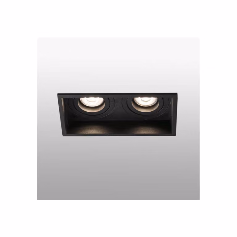 Faretto HYDE 2 luci GU10 nero