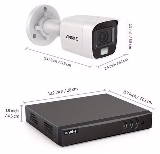 Sistema di sicurezza a 16 canali – Kit di videosorveglianza – Set di telecamere di sicurezza – Memoria da 4 TB – Visione notturna fino a 20 metri – Rilevamento tramite intelligenza artificiale