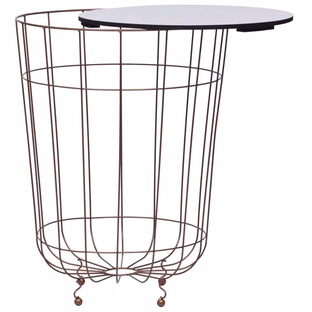 Tavolino da Salotto Oro Ø 40 cm