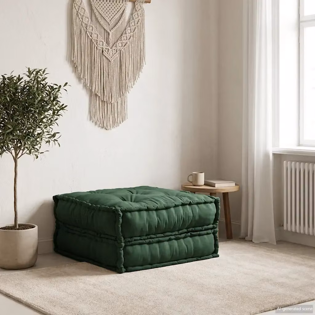 Sofa componibile moderno DESIGN IN in tessuto verde per soggiorno L: 70 cm, P: 70 cm, H: 36 cm – 2