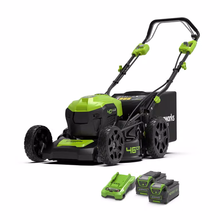 Greenworks 40V Rasaerba 46cm Semovente - 2x Batterie 4Ah