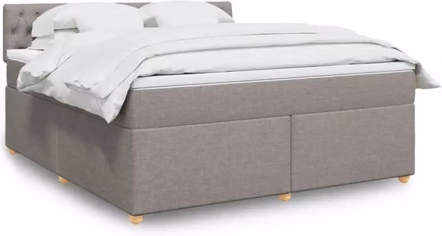 Letto Ibrido Moderno vidaXL in Legno di Pino con Materasso Beige e Grigio L/P: 180 x 200 cm