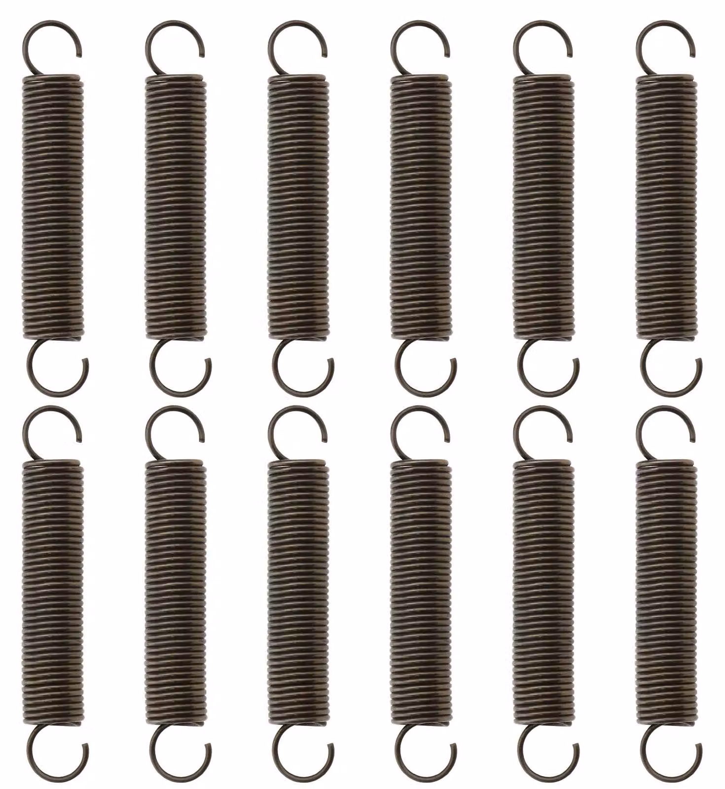 Molle a balestra con gancio, 12 pezzi, 60 mm, diametro 10 mm, filo di 1 mm, acciaio per molle