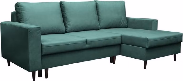 Graue Sofa Designer mit Bettfunktion Wohnlandschaft Schlafsofa Ecksofa Couch