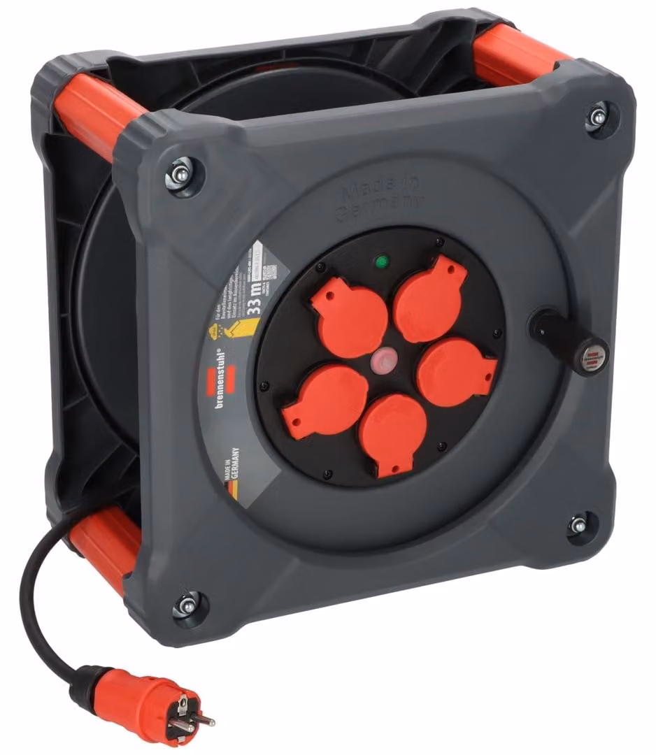 Avvolgicavo da cantiere Brennenstuhl Professional KA 3100 5 IP44, 33 m H07RN-F 3G1,5