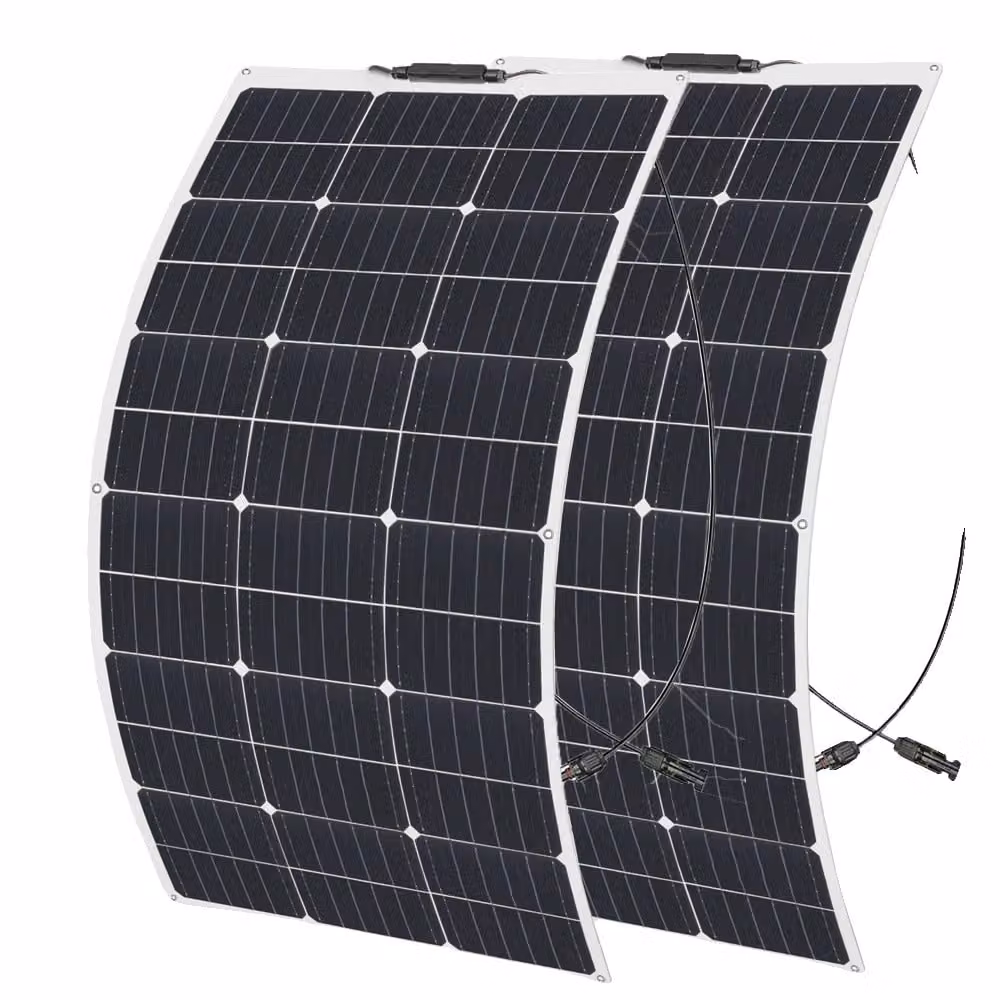 Set di pannelli solari flessibili, potenza di 200W, design leggero. Modulo solare da 200W