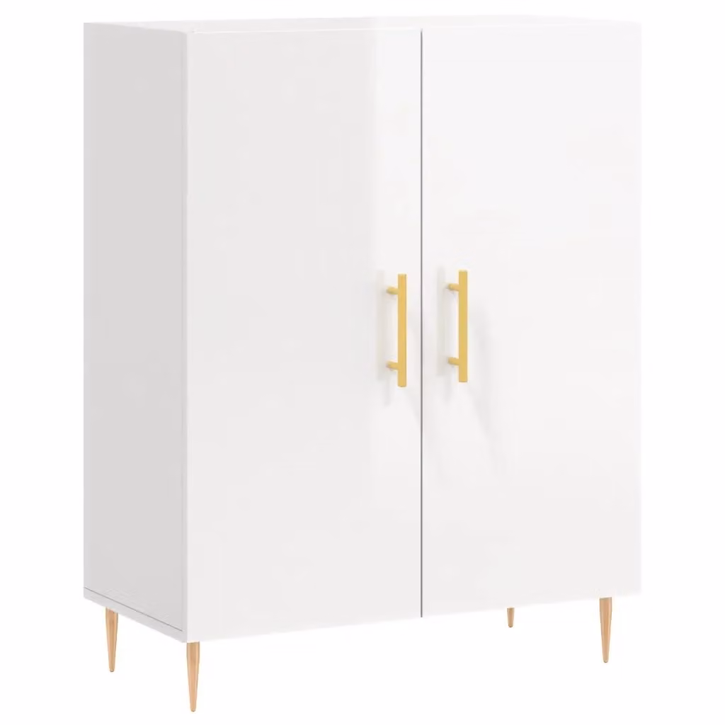 Credenza Buffet Armadio da Cucina Design Mania Bianco Lucido L: 69,5 cm, P: 34 cm, H: 90 cm – 2