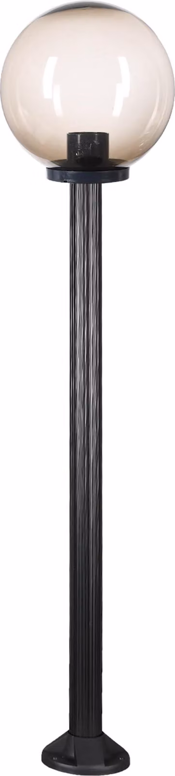 Lampada da sentiero lampada da esterno lampada da giardino globo in vetro fumé 30cm Ø altezza 125cm