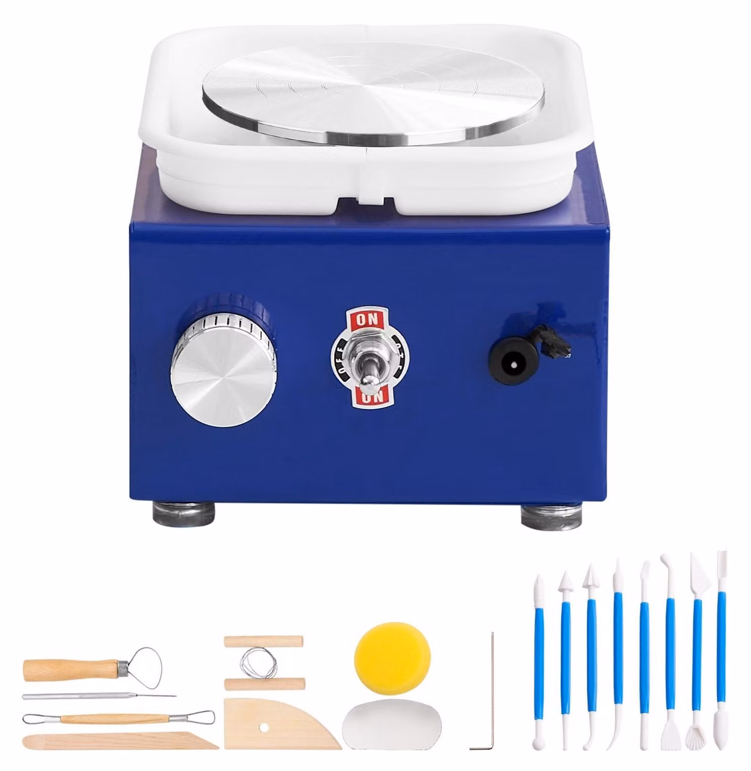 Tornio per Vetroceramica - Piatto girevole per ceramisti - Piatto girevole per modellazione - Macchina per la lavorazione della Vetroceramica - Disco per Vetroceramica - Motore da 30W