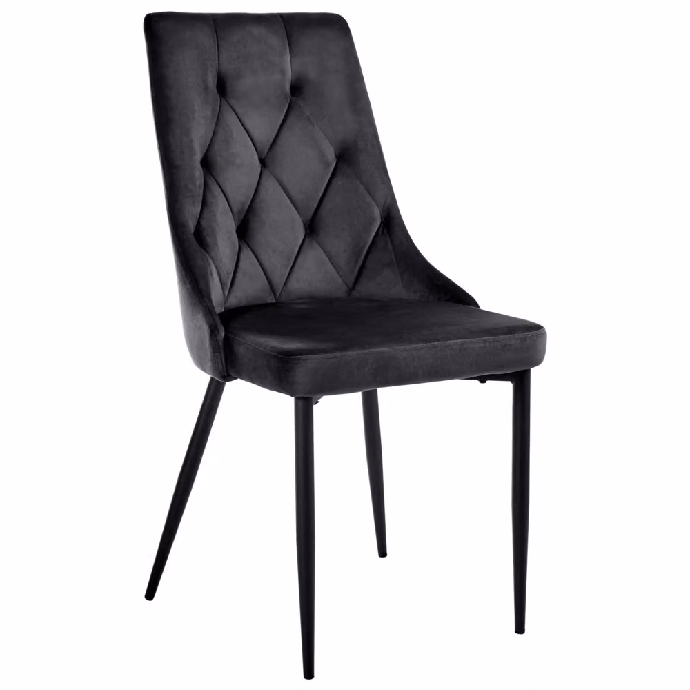 Set di 2 sedie da pranzo BELIANI in velluto con gambe in metallo nero stile moderno – 2