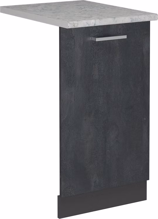 Pannello frontale della lavastoviglie Vicco R-Line Calce nera 45 cm , PL Marmo, Model 55099