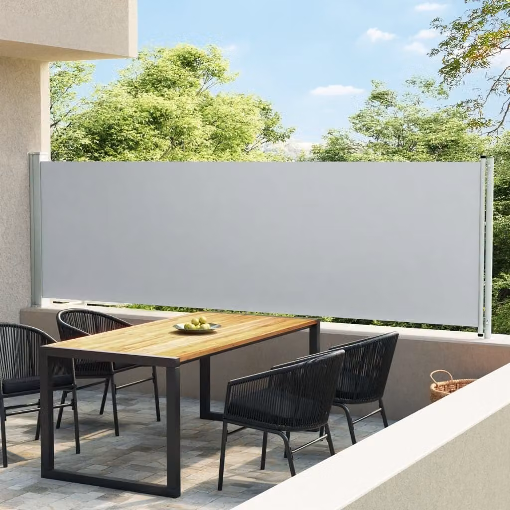Maison Exclusive - Tenda da sole laterale estensibile 140x600 cm Grigio