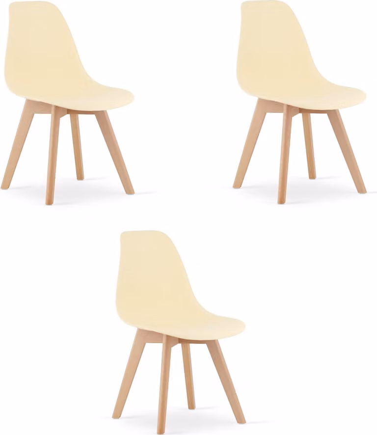 Sedia KITO - crema x 3