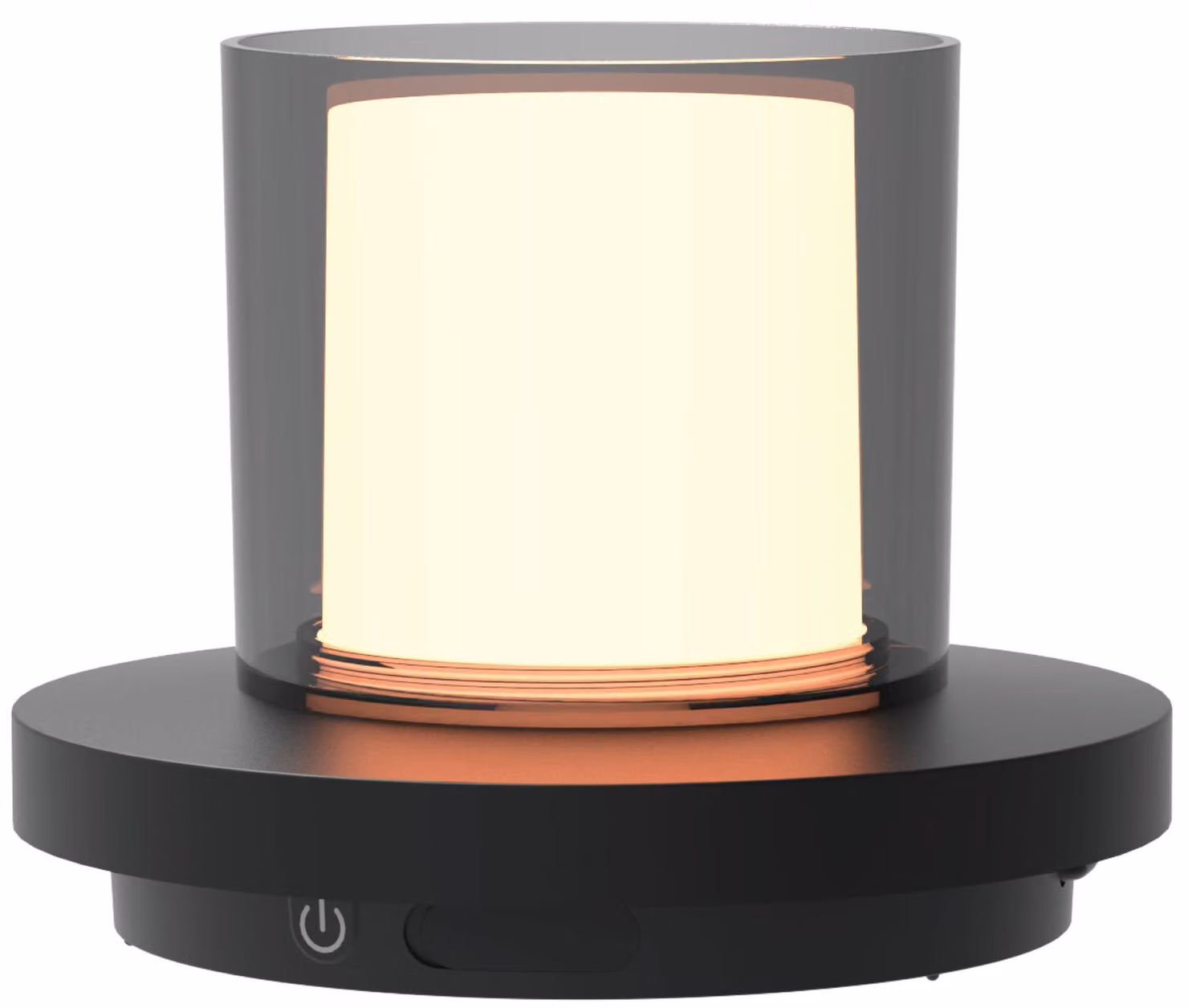 Lampada da tavolo solare 2-in-1, dimmerabile, luce bianco caldo, grado di protezione IP44, colore nero