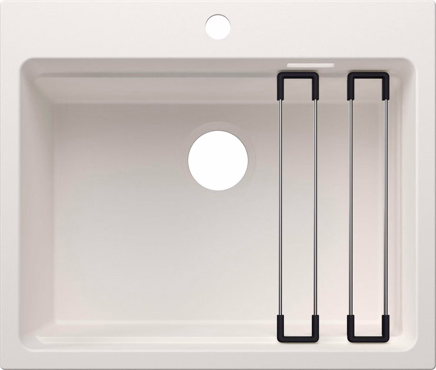 BLANCO ETAGON 6 per componenti colorati Lavello da incasso SILGRANIT bianco da 60 cm senza scarico Telecomando, con accessori