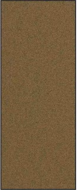 Zerbino rettangolare moderno marrone e nero in poliammide e PVC antiscivolo L: 300 cm, P: 120 cm, H: 1 cm – 1
