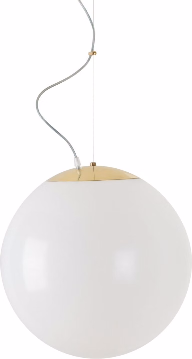 OSMONT ISI63508 ISIS L3 HP apparecchio a sospensione in plastica ottone lucido / bianco IP40 4000 K 52W LED