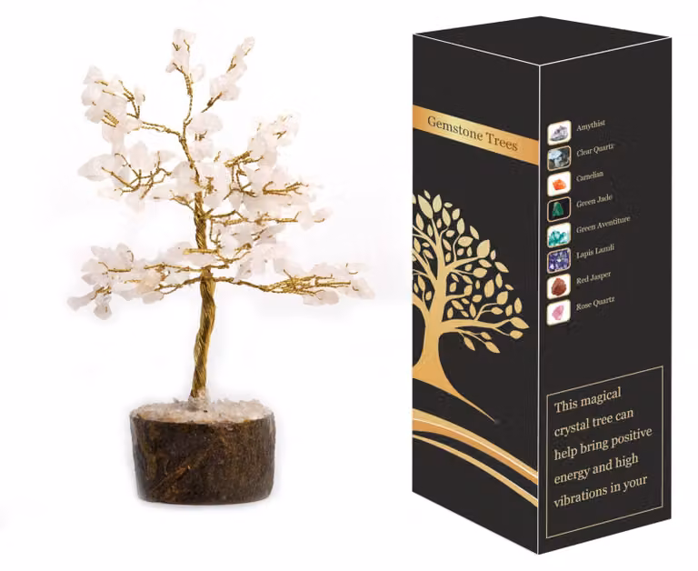 Boom di popolarità dei bonsai di quarzo rosa per il Feng Shui e l'energia positiva