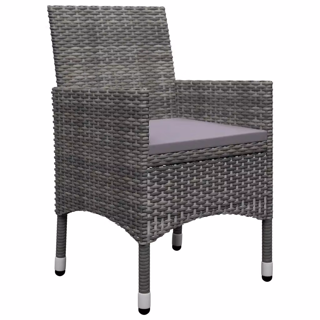 Set da pranzo da giardino moderno vidaXL in legno di acacia oliato grigio, 3 pezzi – 2