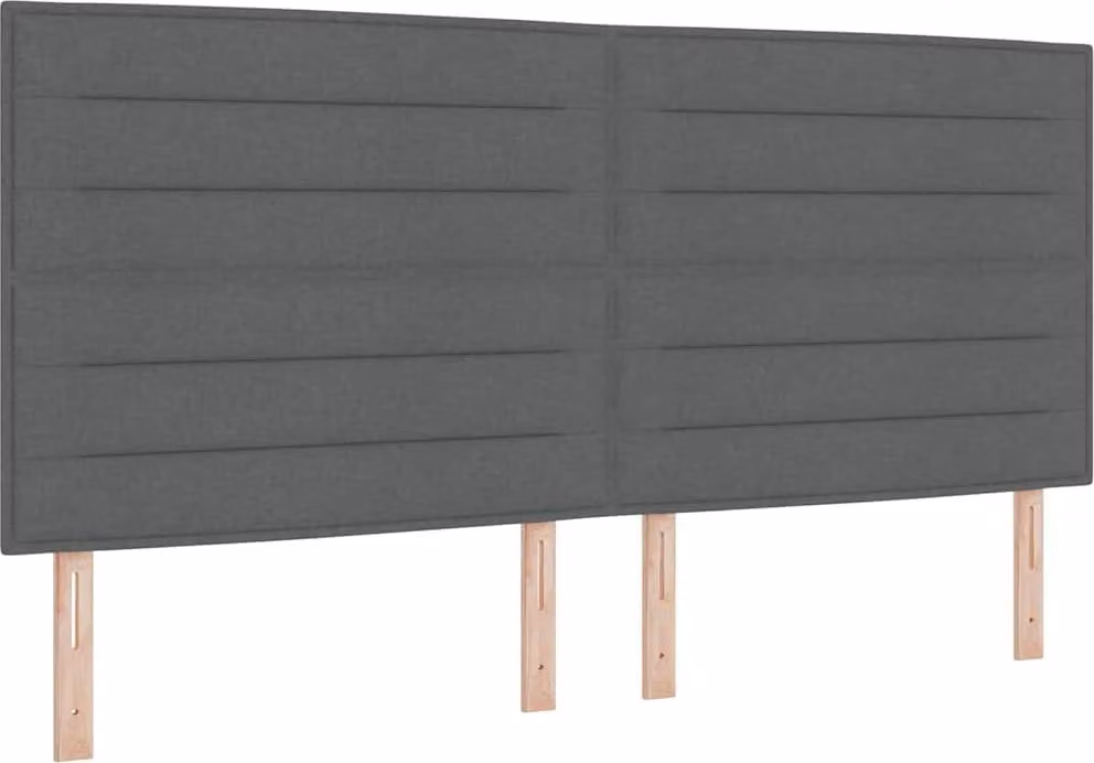 Testiera Grigio scuro 200 cm Tessuto
