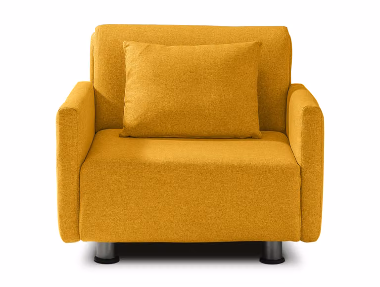 Divano Letto EDITH Giallo 80x190 cm