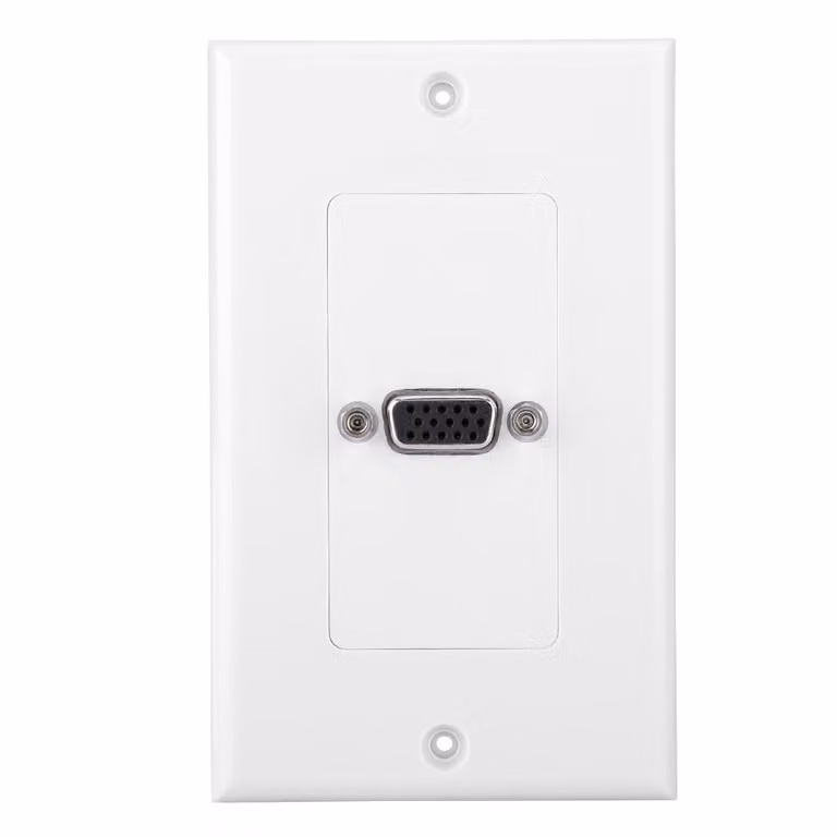 Presa VGA Adattatore per montaggio a parete Presa a muro Materiale ABS