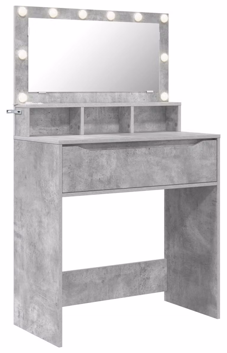 Tavoli da Trucco per Camera da Letto Grigio cemento
