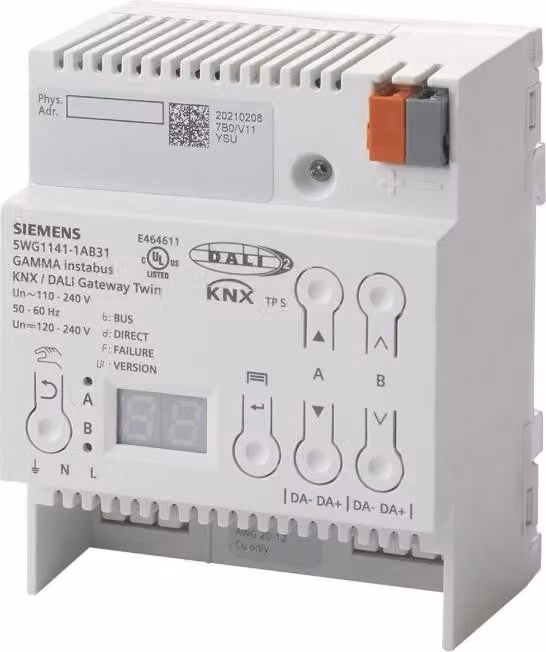 Gateway DALI KNX, 2x64 5WG1141-1AB31