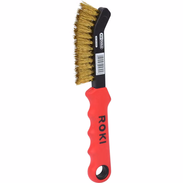 KS Tools Spazzola a filo in ottone per pinze freno, 2 file